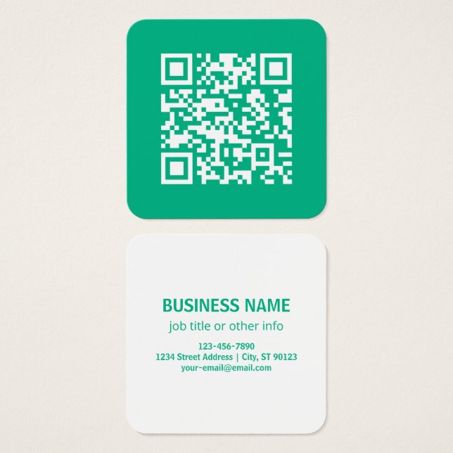 Bearbeitbarer QR-Code Generieren Sie Ihren eigenen (Vorne & Hinten)