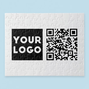 Bearbeitbarer QR-Code & Ihr Firmenlogo oder Bild Puzzle