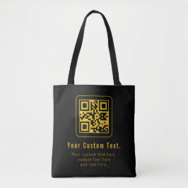 Bearbeitbarer QR-Code & Textvorlage | Schwarz & Go