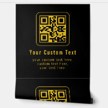 Bearbeitbarer QR-Code & Textvorlage | Schwarz & Go