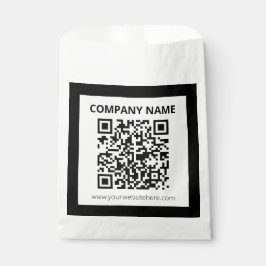 Bearbeitbarer QR-Code und einfaches anpassbares De Geschenktütchen