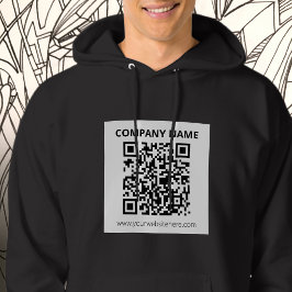 Bearbeitbarer QR-Code und einfaches anpassbares De Hoodie