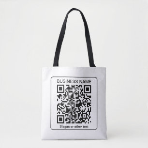 Bearbeitbarer scannbarer QR-Code + Ihr Firmenname