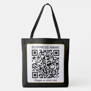 Bearbeitbarer scannbarer QR-Code + Ihr Firmenname