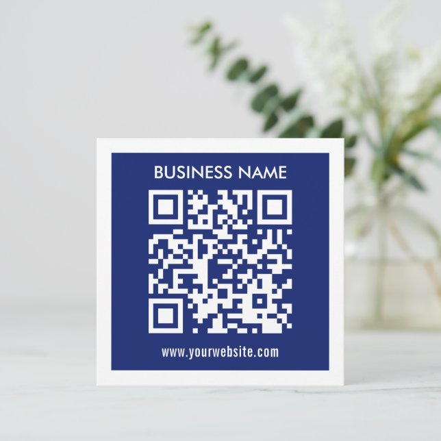 Bearbeitbarer (sofort generierter) QR-Code | Marin (Stehend Vorderseite)