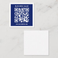 Bearbeitbarer (sofort generierter) QR-Code | Navy 