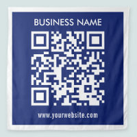 Bearbeitbarer (sofort generierter) QR-Code | Navy 