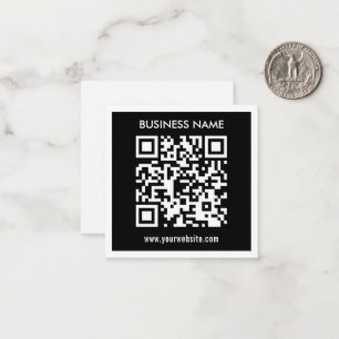 Bearbeitbarer (sofort generierter) QR-Code Schwa Mitteilungskarte