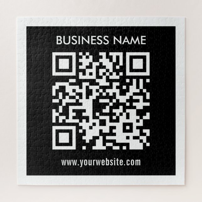 Bearbeitbarer (sofort generierter) QR-Code | Schwa Puzzle (Vertikal)