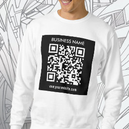 Bearbeitbarer (sofort generierter) QR-Code | Schwa Sweatshirt