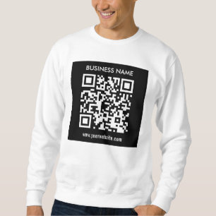 Bearbeitbarer (sofort generierter) QR-Code Schwa Sweatshirt