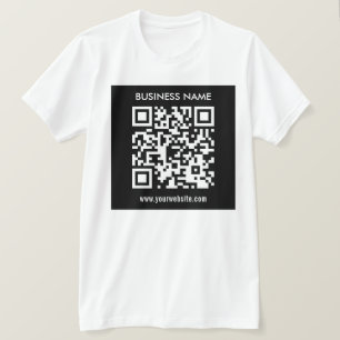 Bearbeitbarer (sofort generierter) QR-Code Schwa T-Shirt