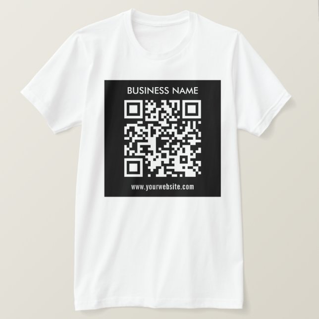 Bearbeitbarer (sofort generierter) QR-Code | Schwa T-Shirt (Design vorne)