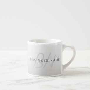 Bearbeitbarer Text für Unternehmen, Gruß oder Name Espressotasse