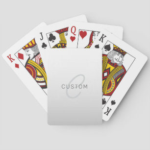 Bearbeitbarer Text für Unternehmen, Gruß oder Name Spielkarten
