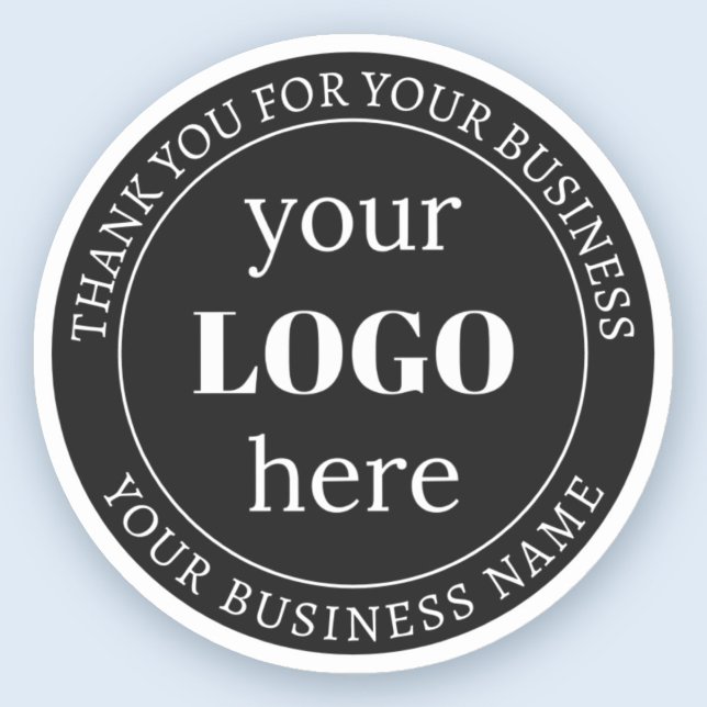 Bearbeitbarer Text und Ihr Logo oder anderes Desig Aufkleber (Von Creator hochgeladen)