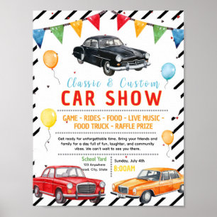 Bearbeitbares Auto-Show-Flyer Poster