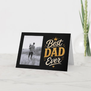 Bearbeitbares Beste Papa Aller Zeiten Foto Vaterta Karte