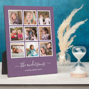 Bearbeitbares Hintergrundfarbe-Foto-Collage-Skript Fotoplatte