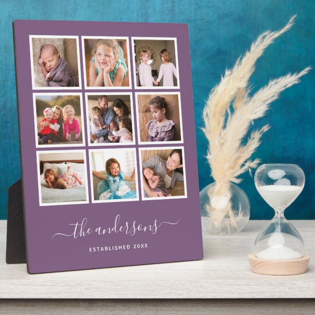 Bearbeitbares Hintergrundfarbfoto-Collage-Skript Fotoplatte (Seite)