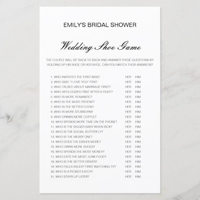 Bearbeitbares Showspiel für den Polterabend (Vorderseite)