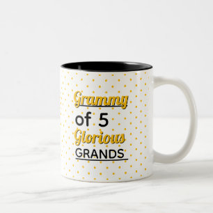 Bearbeite die Zahl! Mach sie zu deiner eigenen bes Zweifarbige Tasse