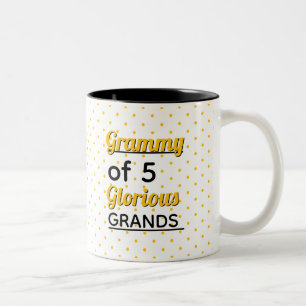 Bearbeite die Zahl! Mach sie zu deiner ganz besond Zweifarbige Tasse