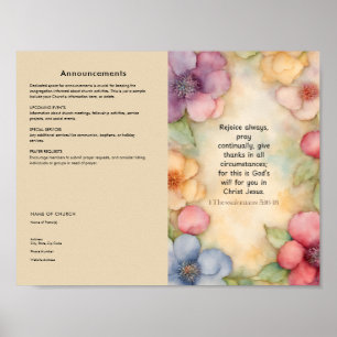 Bearbeiten, Church Bulletin herunterladen Poster