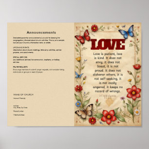 Bearbeiten, Church Bulletin herunterladen Poster