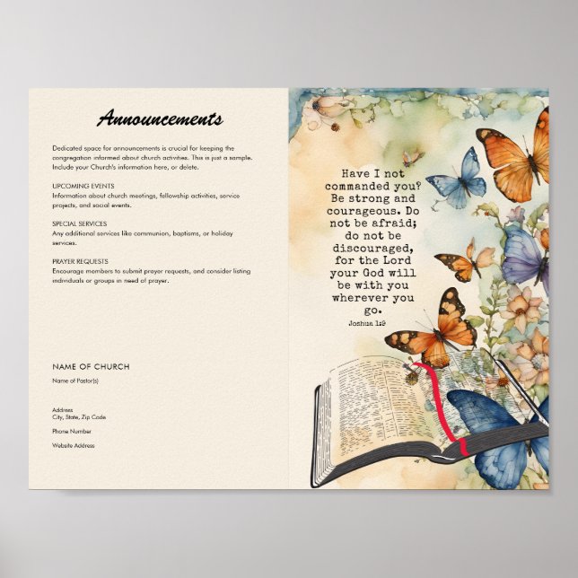 Bearbeiten, Church Bulletin Poster herunterladen (Vorne)