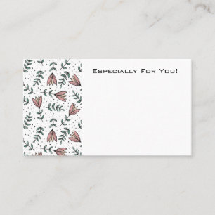 Bearbeiten der Blume Shop Boutique Bouquet-Message Visitenkarte