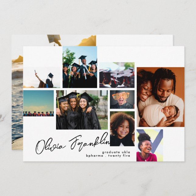 Bearbeiten eines EXTRAVAGANTEN Script-Graduate-MUL Ankündigung (Vorne/Hinten)