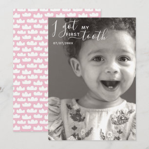 Bearbeiten Ich habe meine erste Zahnkarte got Feiertagskarte