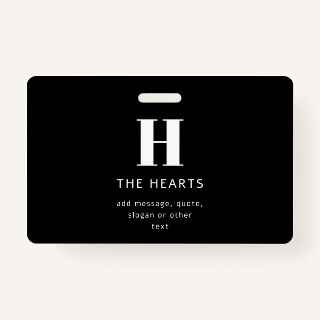 Bearbeiten moderner Name und Meldung für Monogramm Ausweis (Vorderseite)