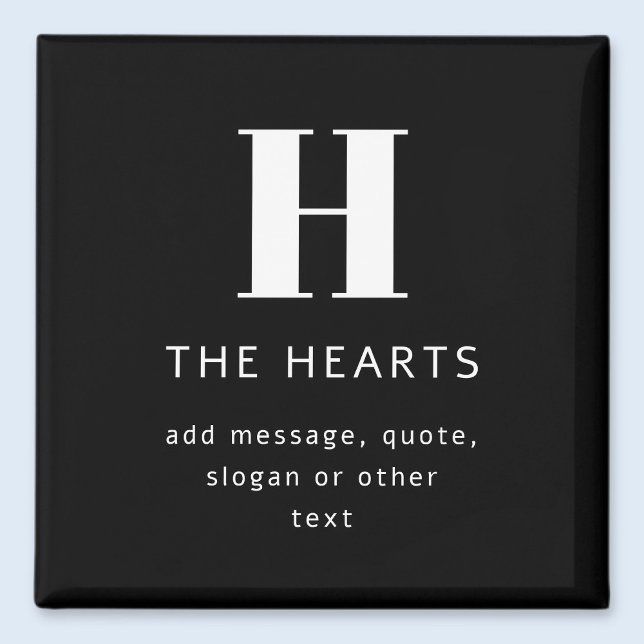 Bearbeiten moderner Name und Meldung für Monogramm Magnet (Von Creator hochgeladen)