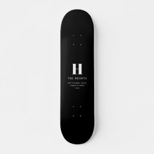 Bearbeiten moderner Name und Meldung für Monogramm Skateboard