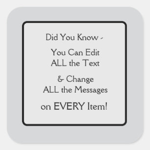 Bearbeiten Quadratischer Aufkleber