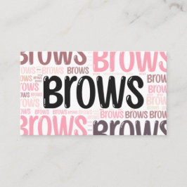 Bearbeiten von Brow Artist Template-Visitenkarte Visitenkarte