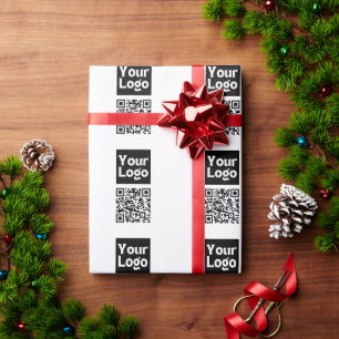 Bearbeiten von QR-Code und Ihr Firmenlogo oder -Im Geschenkpapier