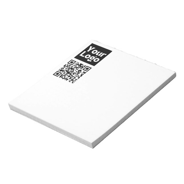 Bearbeiten von QR-Code und Ihr Firmenlogo oder -Im Notizblock (Rotiert)