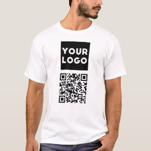 Bearbeiten von QR-Code und Ihr Firmenlogo oder -Im T-Shirt