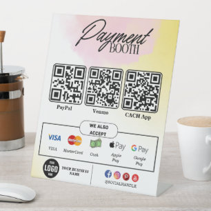 Bearbeiten von Scans zum Pay-Sign - QR-Code-Vorlag Sockelschild