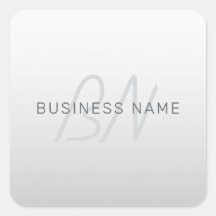 Bearbeiten von Text für Unternehmen, Gruß oder Nam Quadratischer Aufkleber