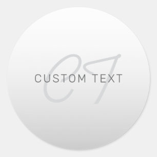 Bearbeiten von Text für Unternehmen, Gruß oder Nam Runder Aufkleber