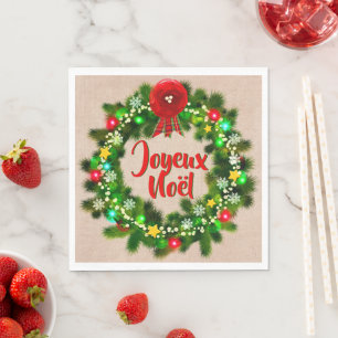 Bearbeiten von Textserviette für Tischjoyeux noël Serviette