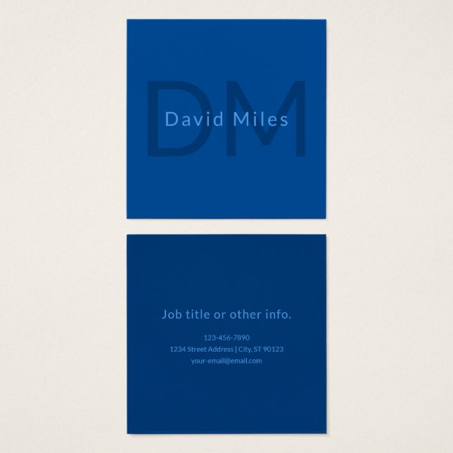 Bearbeiten von Textvorlage für Mit Monogramm Namen (Vorne & Hinten)