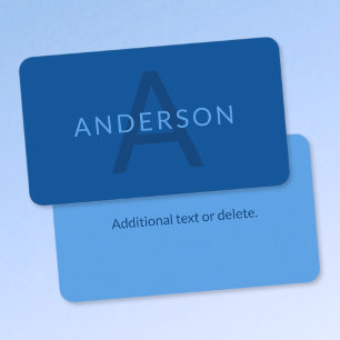 Bearbeiten von Textvorlage für Mit Monogramm Namen Begleitkarte