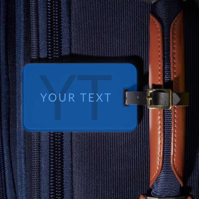 Bearbeiten von Textvorlage für Mit Monogramm Namen Gepäckanhänger (Vorderseite Insitu 4)