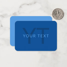 Bearbeiten von Textvorlage für Mit Monogramm Namen Mitteilungskarte