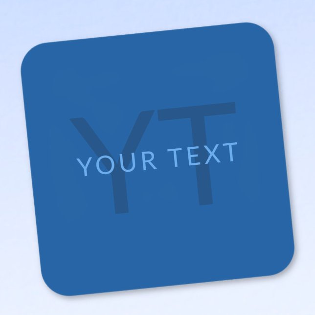 Bearbeiten von Textvorlage für Mit Monogramm Namen Quadratischer Aufkleber (Von Creator hochgeladen)